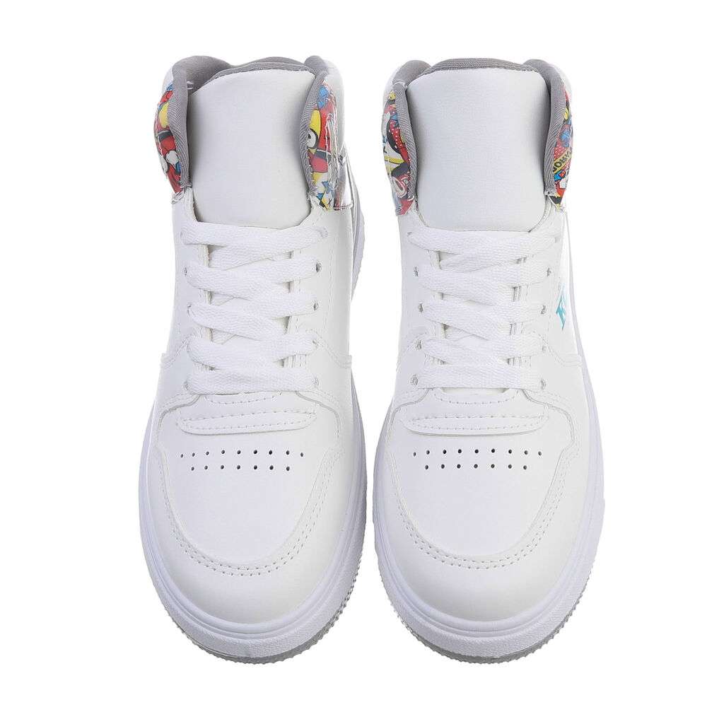 Sneakers inalti- gri alb dama