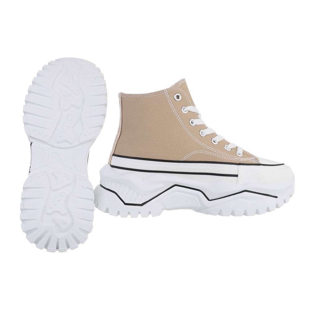 Sneakers platforma - kaki dama