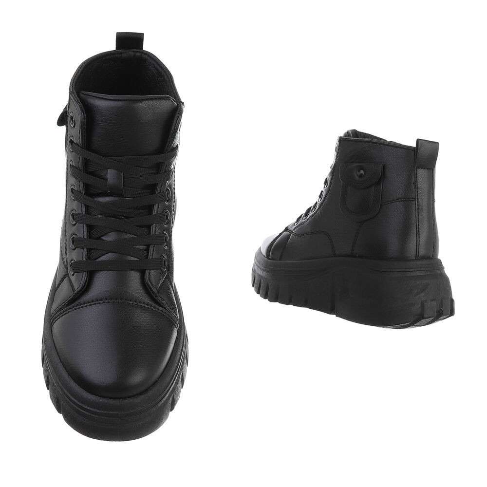 Sneakers High- negru dama