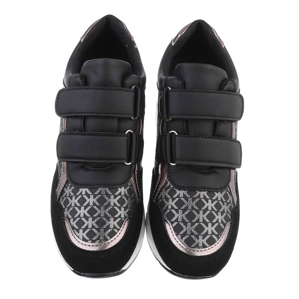 Sneakers inalti- negru dama