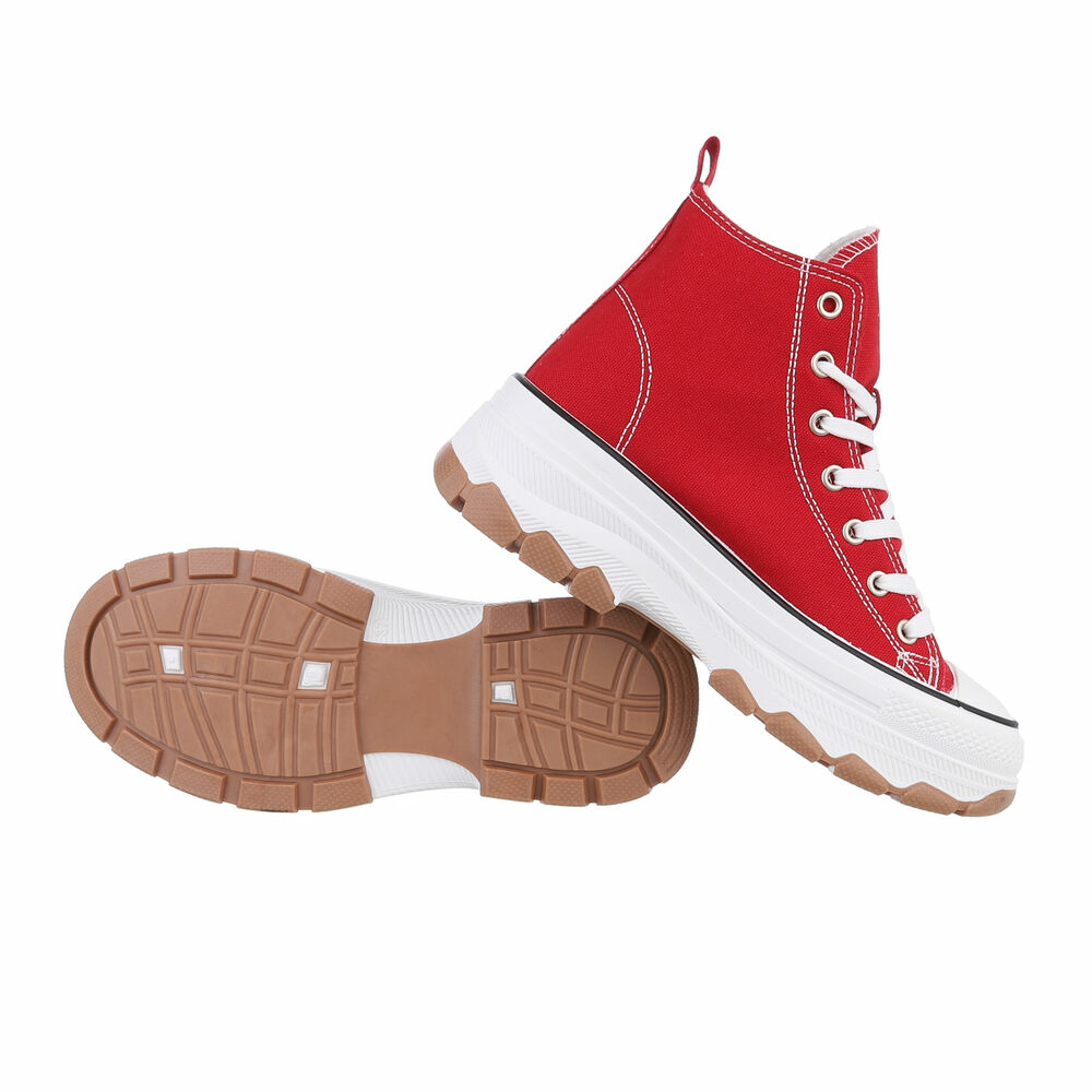 Sneakers inalti- rosu dama