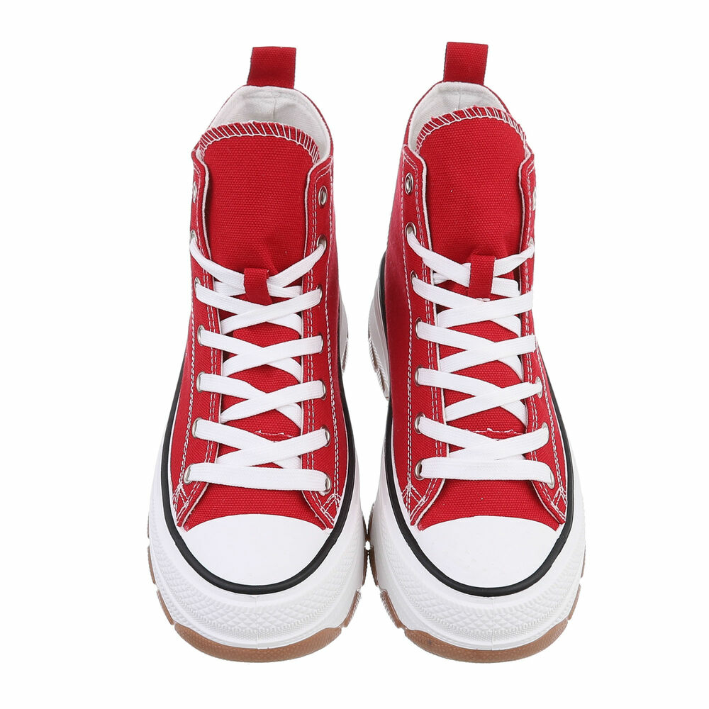 Sneakers inalti- rosu dama