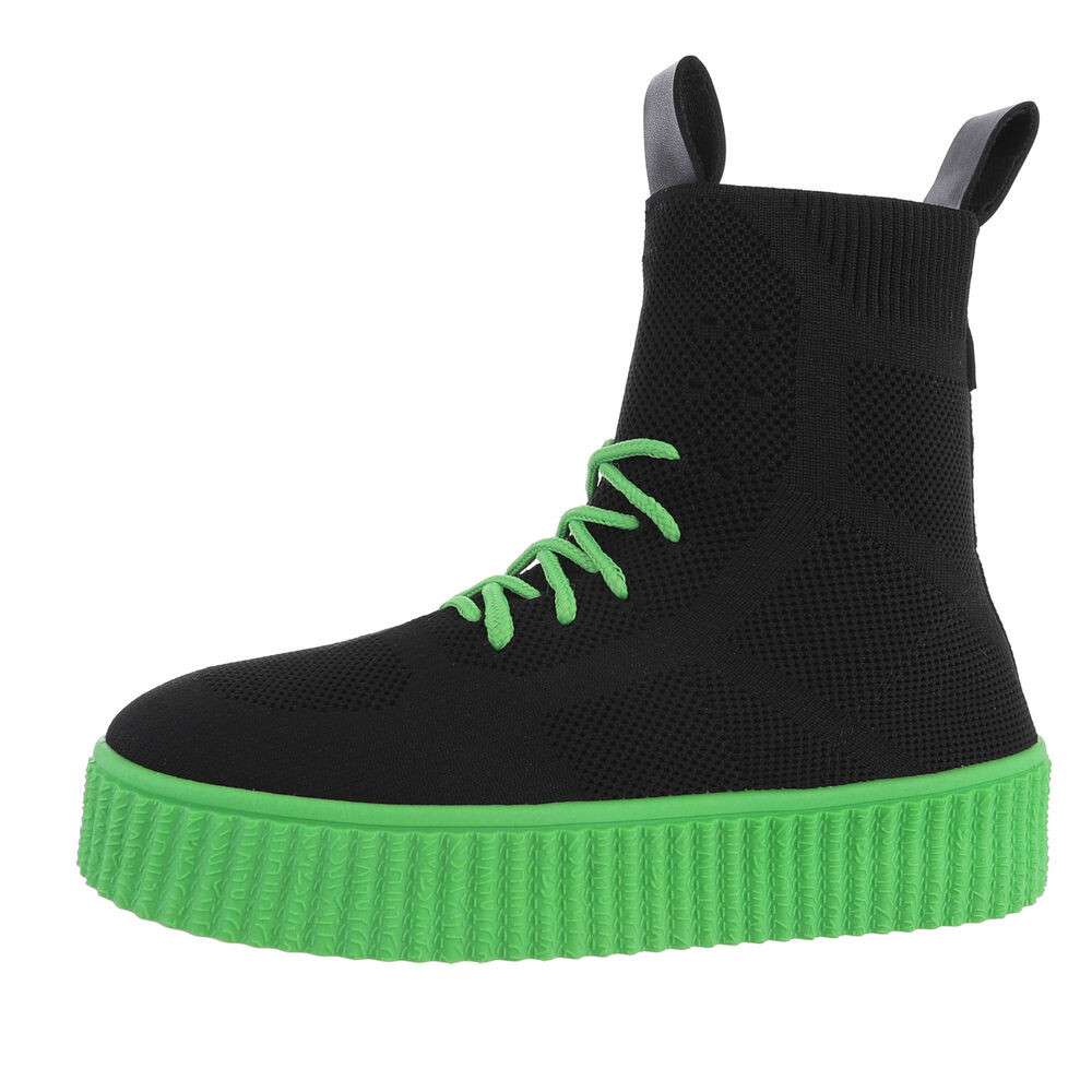 Sneakers inalti- verde dama