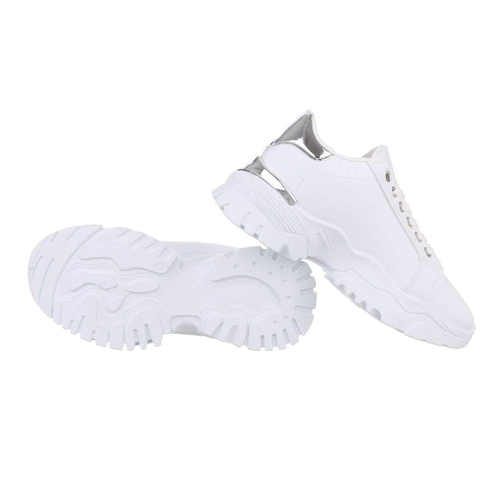 Sneakers talpa groasa - alb dama