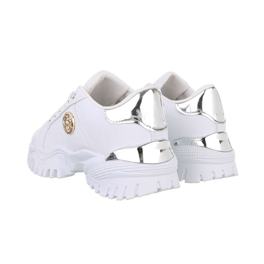 Sneakers talpa groasa - alb dama