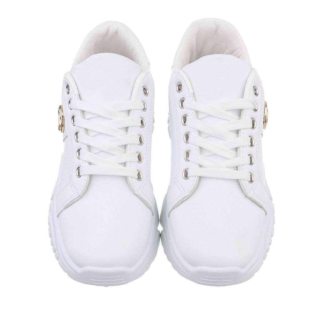 Sneakers talpa groasa - alb dama