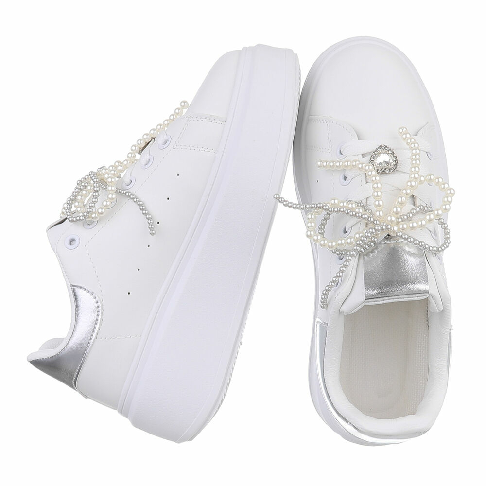 Sneakers platforma - argintiu dama