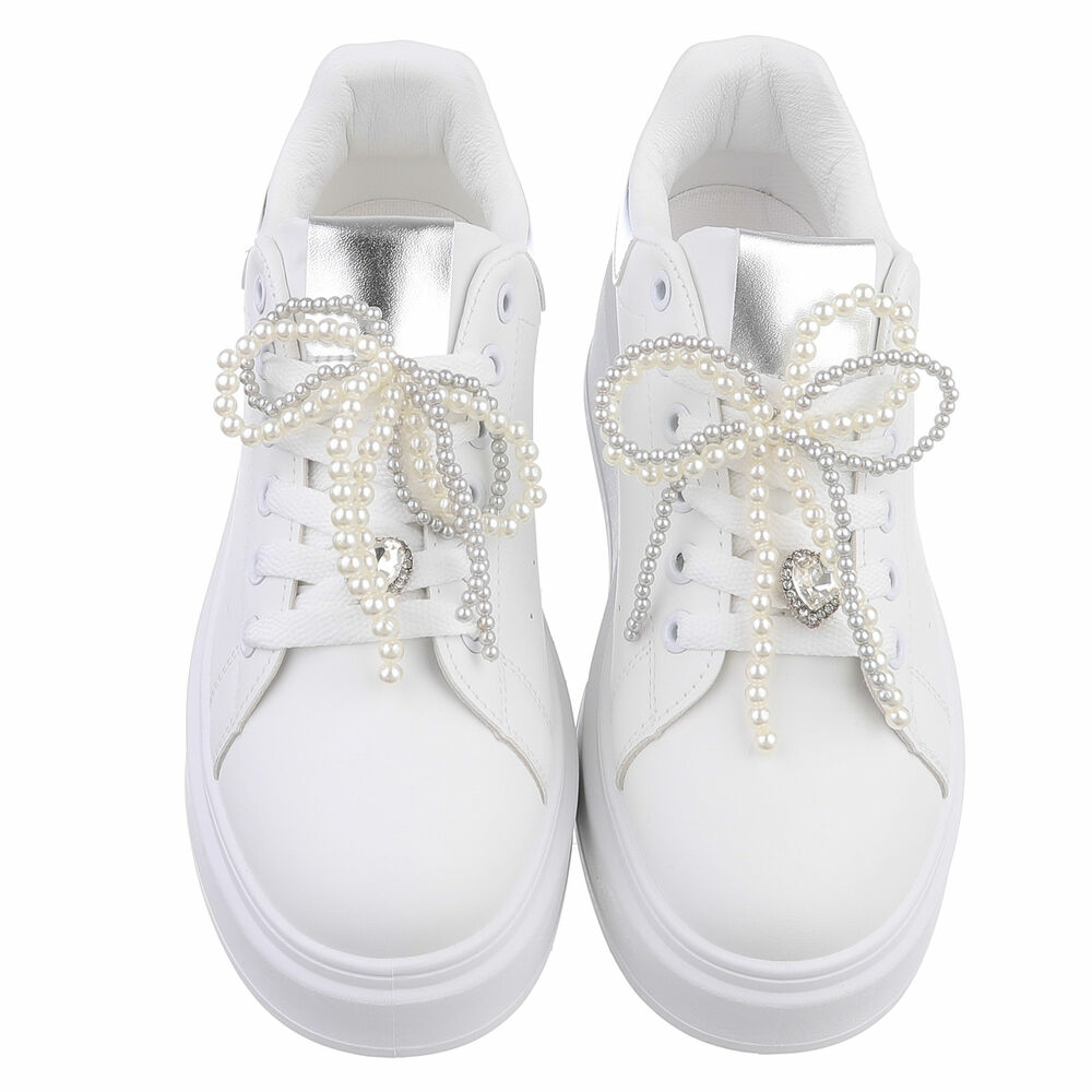 Sneakers platforma - argintiu dama
