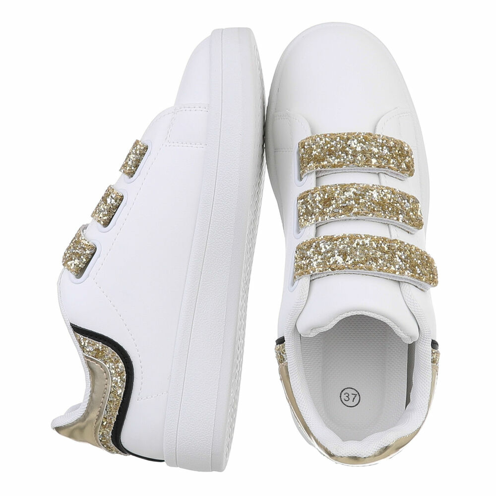 Sneakers cu arici - auriu dama