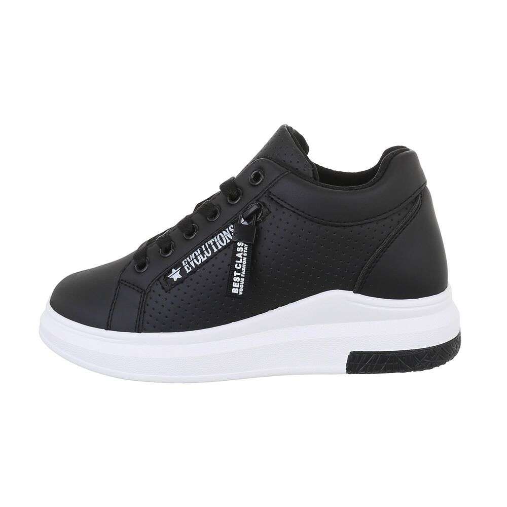 Pantofi sport cu siret - blcak dama