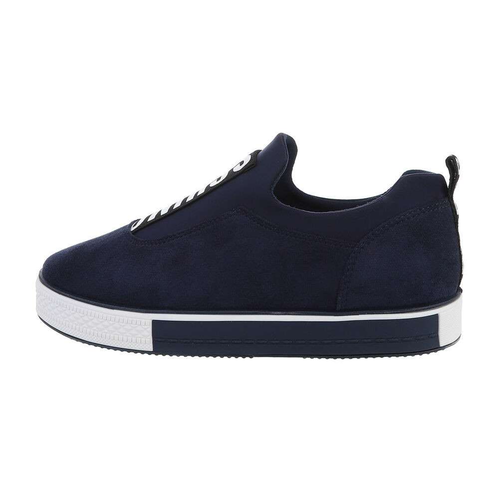 Sneakers cu talpa groasa - bleumarin dama