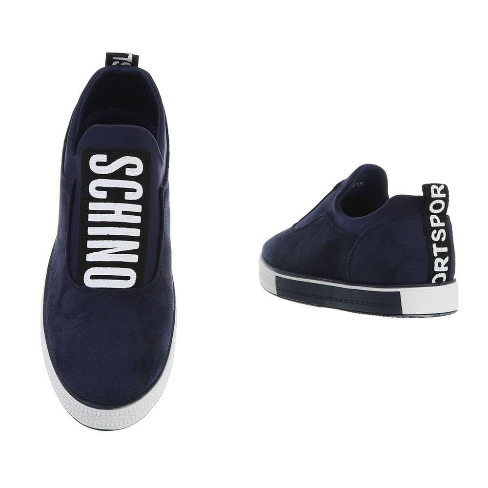 Sneakers cu talpa groasa - bleumarin dama