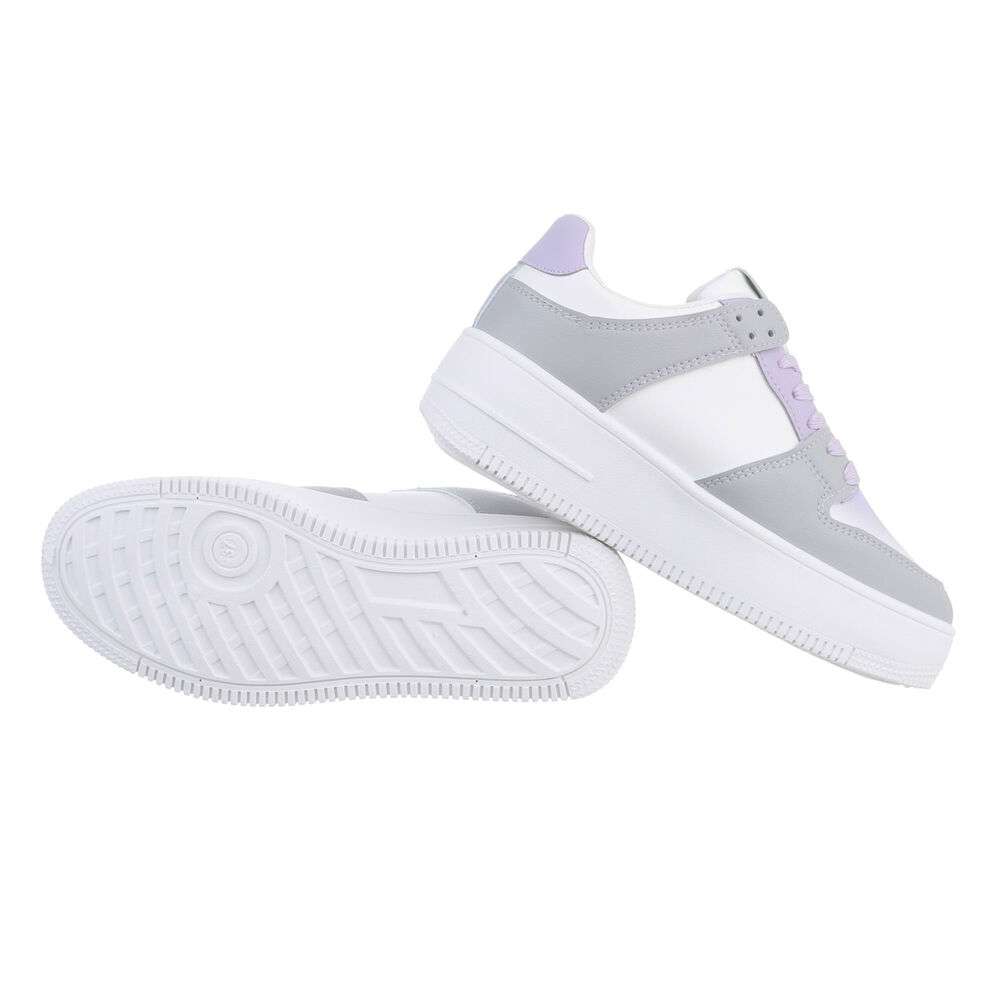 Sneakers cu talpa groasa - greypurple dama