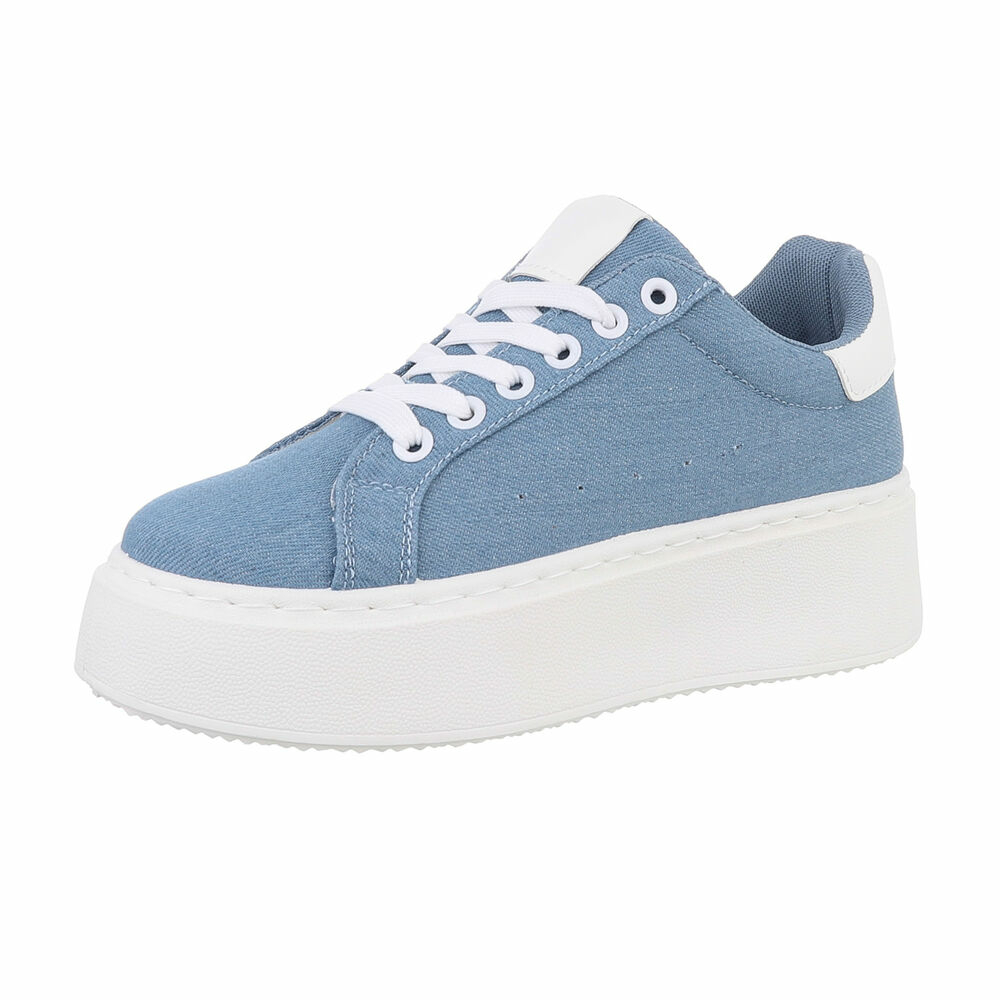 Sneakers platforma - l.albastru dama