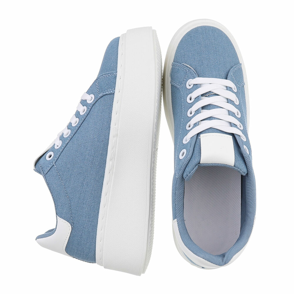 Sneakers platforma - l.albastru dama