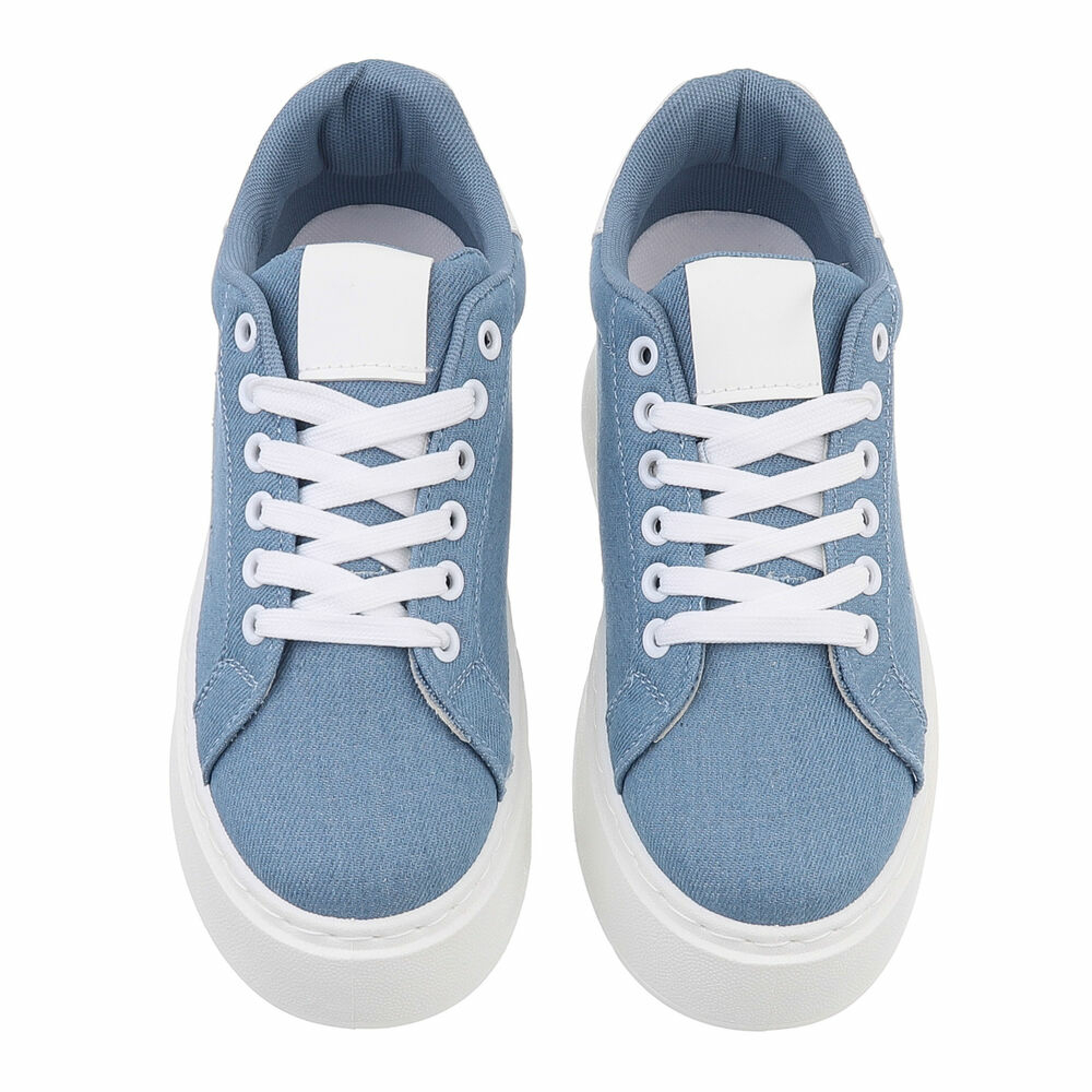 Sneakers platforma - l.albastru dama