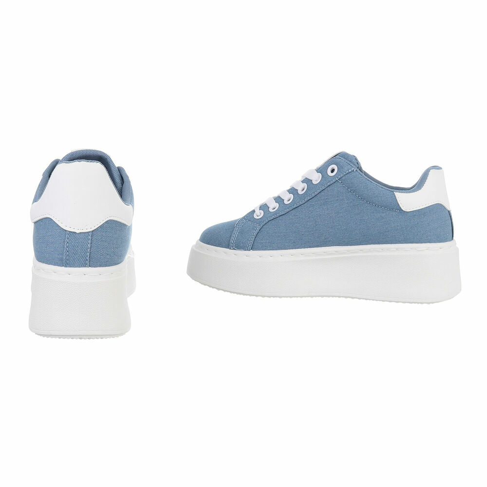 Sneakers platforma - l.albastru dama