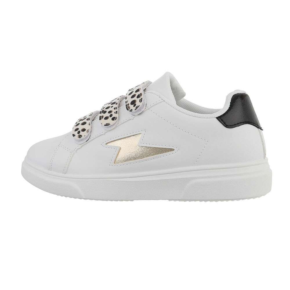 Sneakers cu arici - leopard alb dama