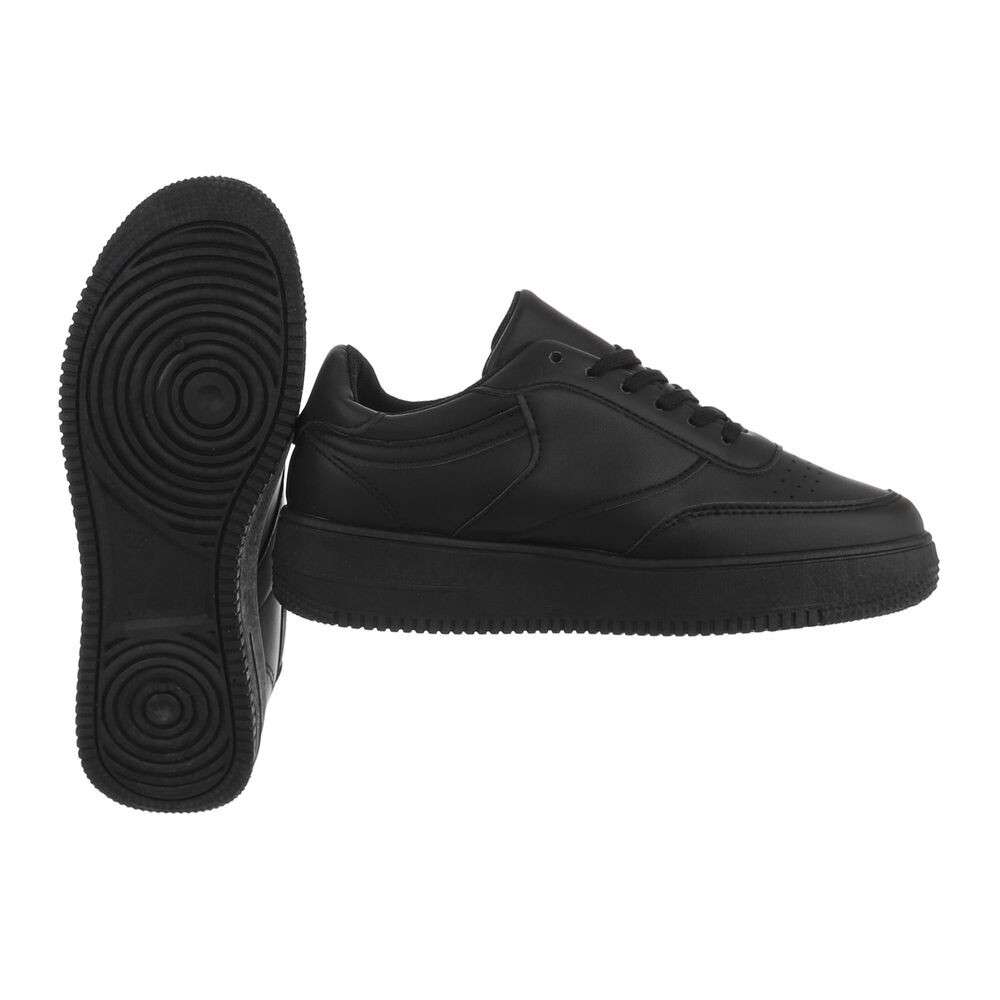 Sneakers cu platforma - negru dama