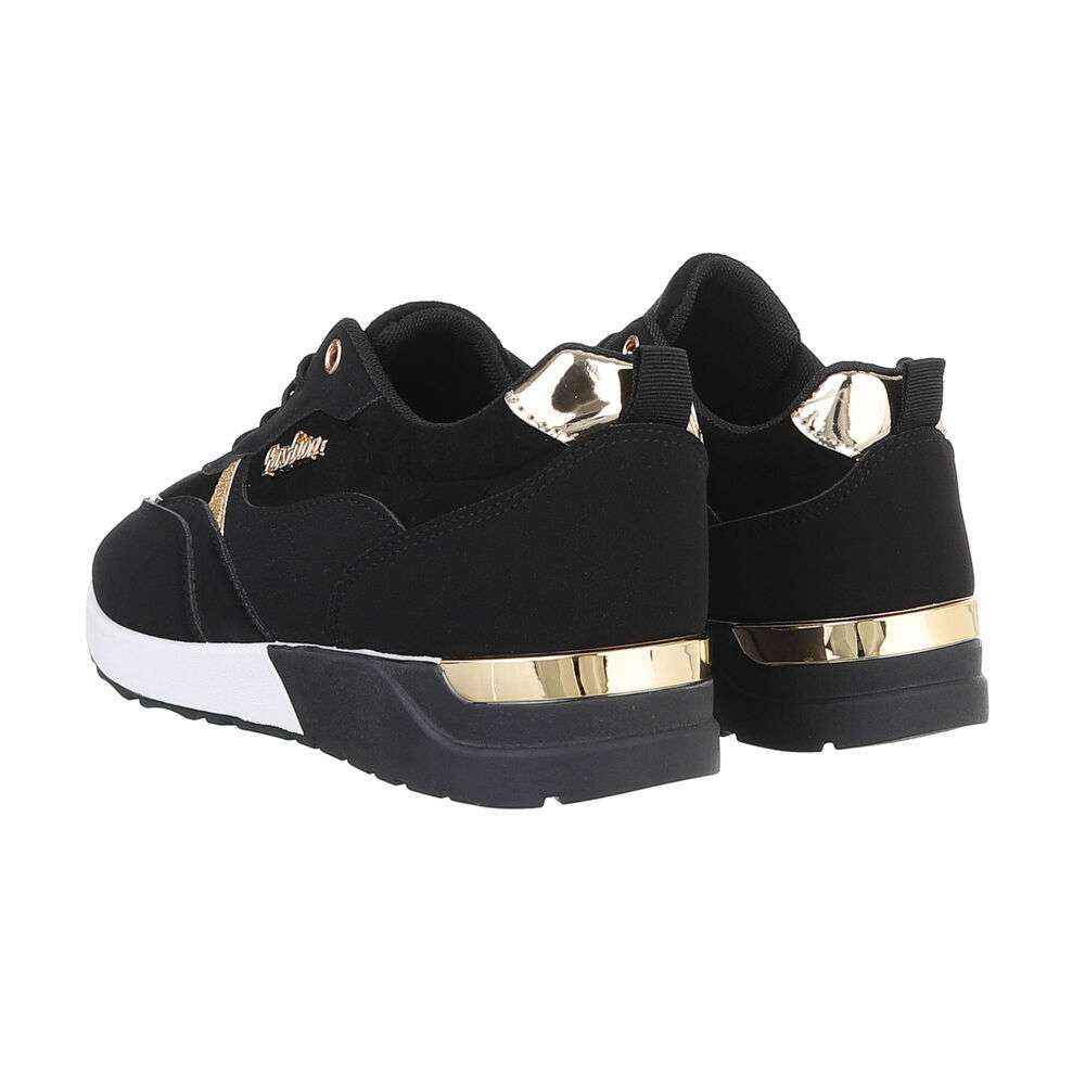 Sneakers talpa groasa - negru dama