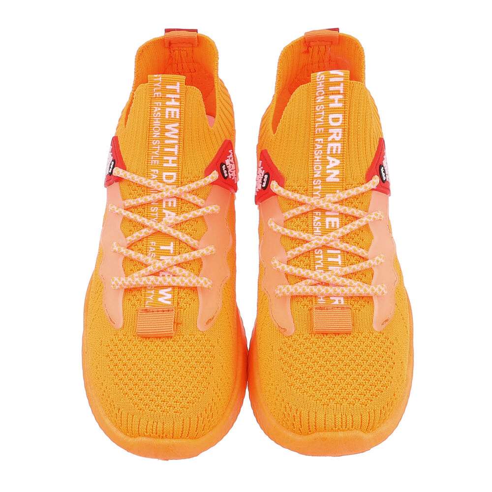 Sneakers colorati - portocaliu dama