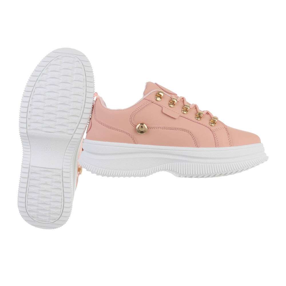 Sneakers cu platforma - roz dama