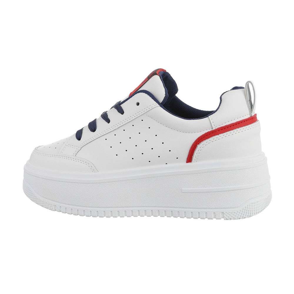 Sneakers cu platforma - whiteredblue dama