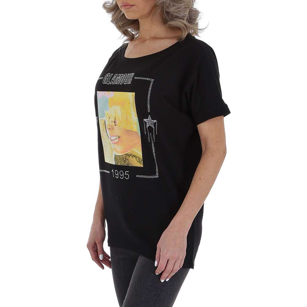 TShirt GLO STORY marime universala negru dama