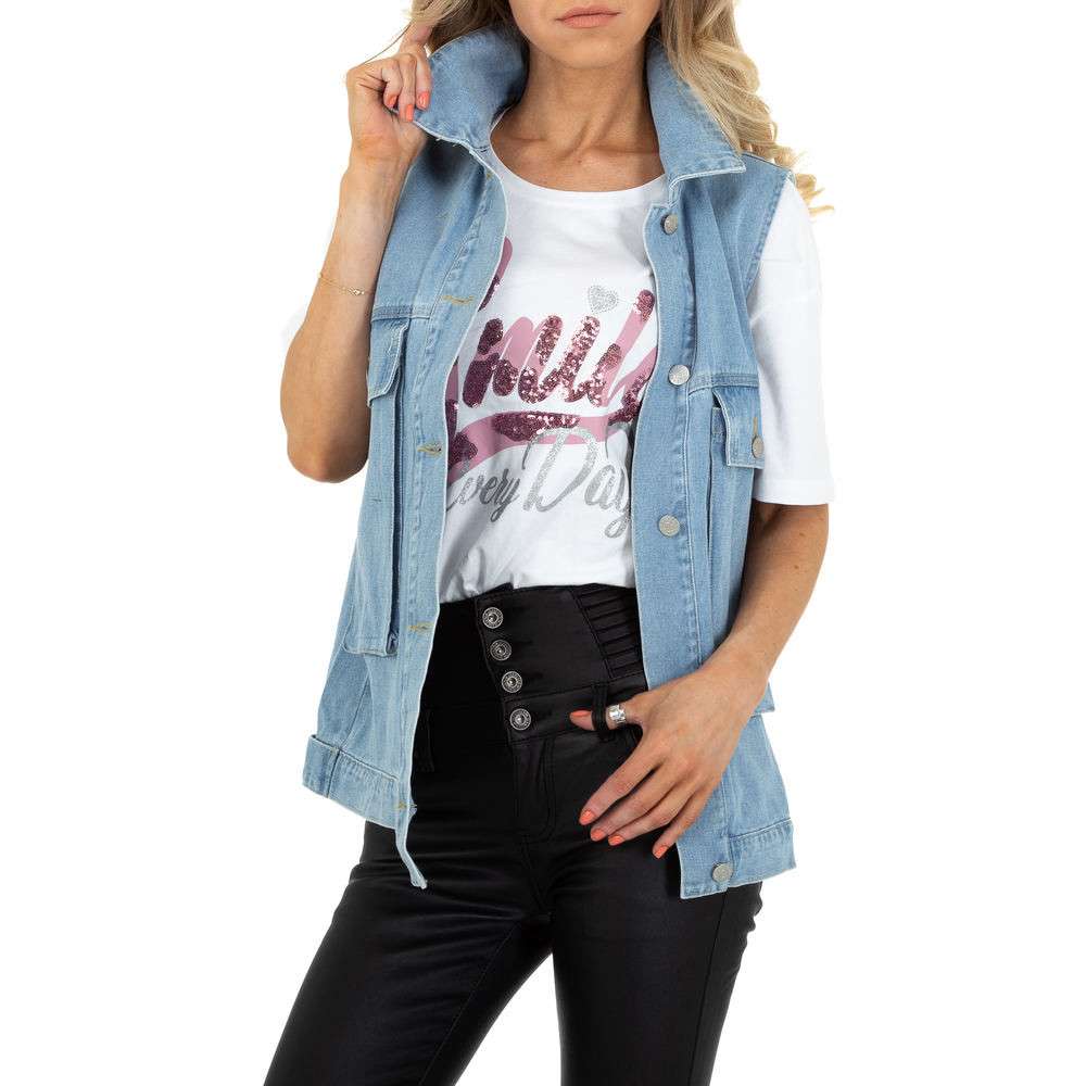 Vesta blugi - SHK Paris albastru dama