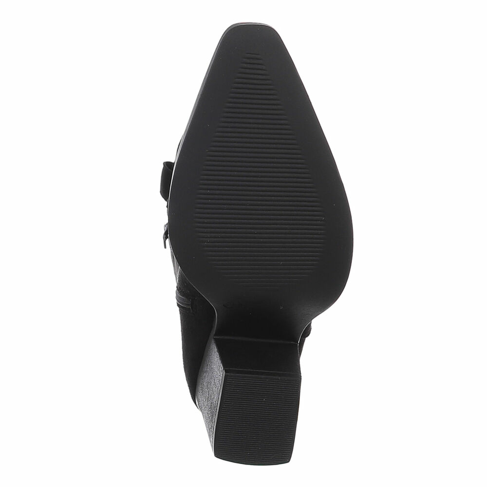Cizme cowboy cu toc gros - & Cizme Biker - blacksuede dama