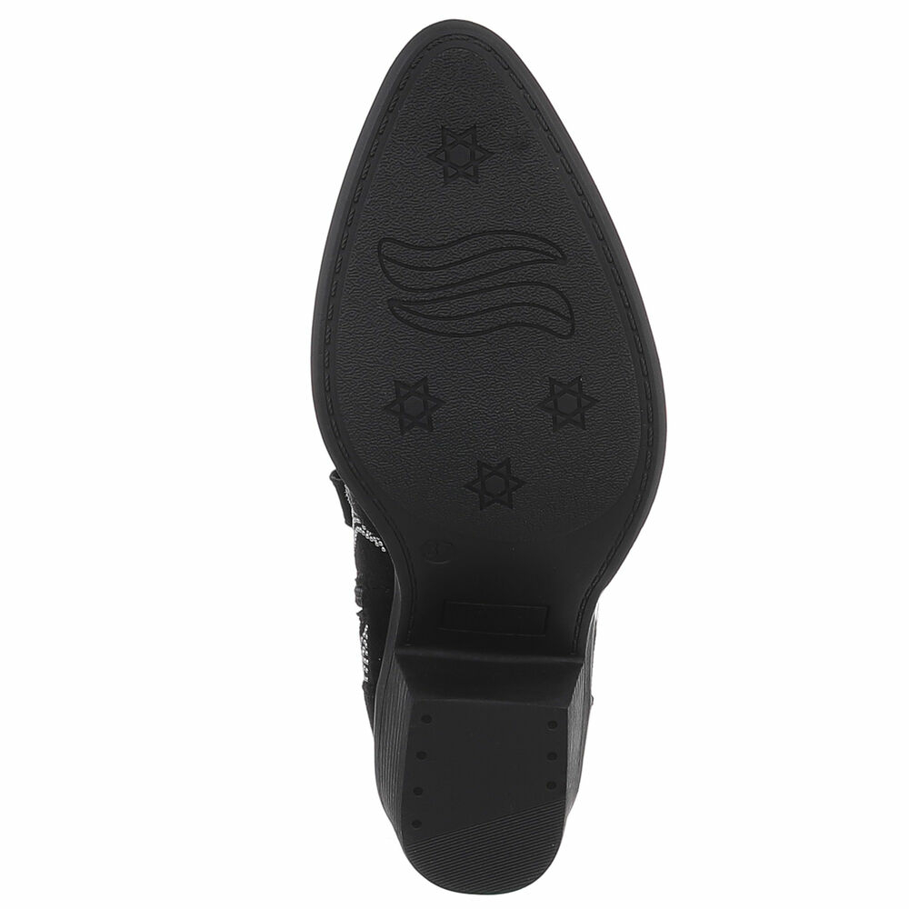 Western- & Cizme Biker - blacksuede dama