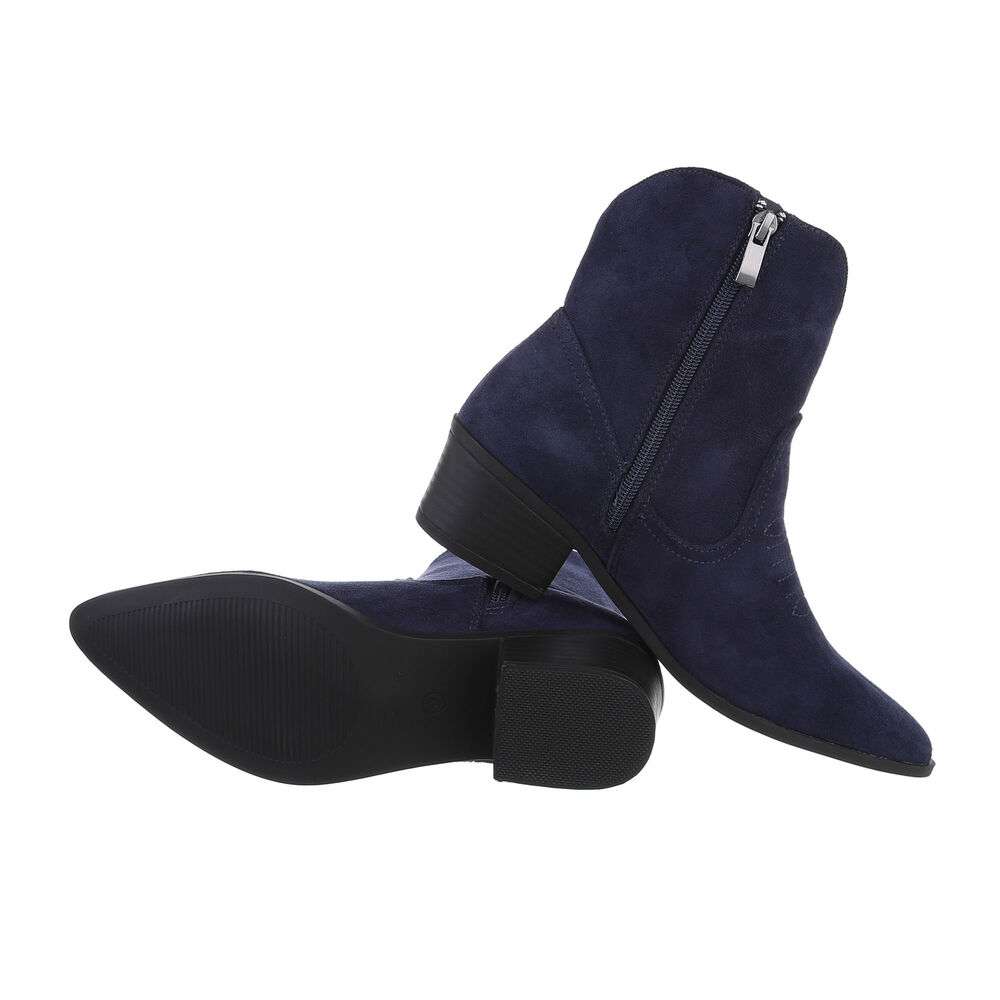 Ciocate cu toc mic - & Cizme Biker - Bule dama