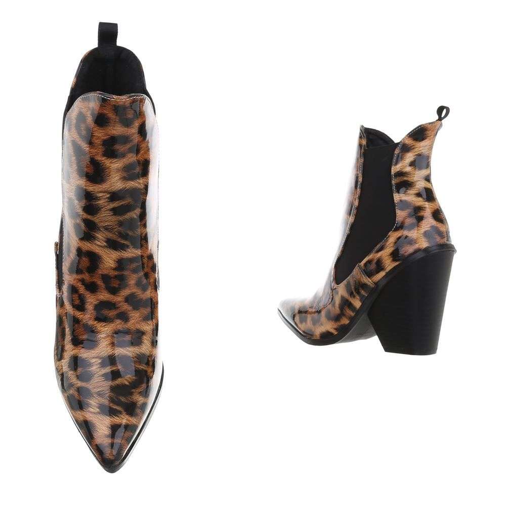 Ciocate - & Cizme Biker - imprimeu leopard dama