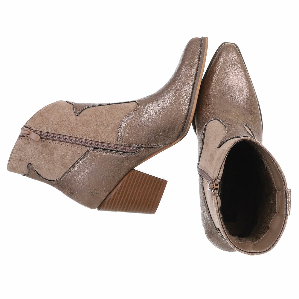 Western- & Cizme Biker - kaki dama