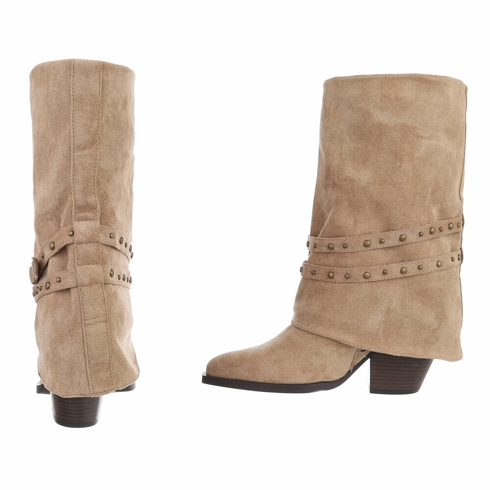 Western- & Cizme Biker - kaki dama
