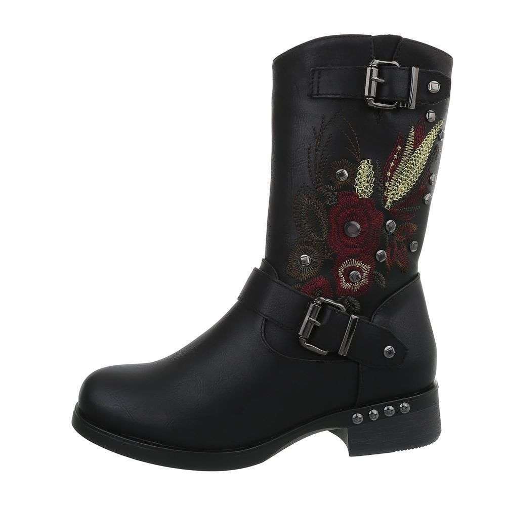 Western- & Cizme Biker - negru dama