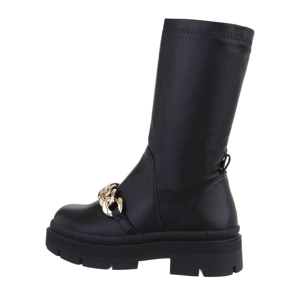 Cizme fashion - & Cizme Biker - negru dama