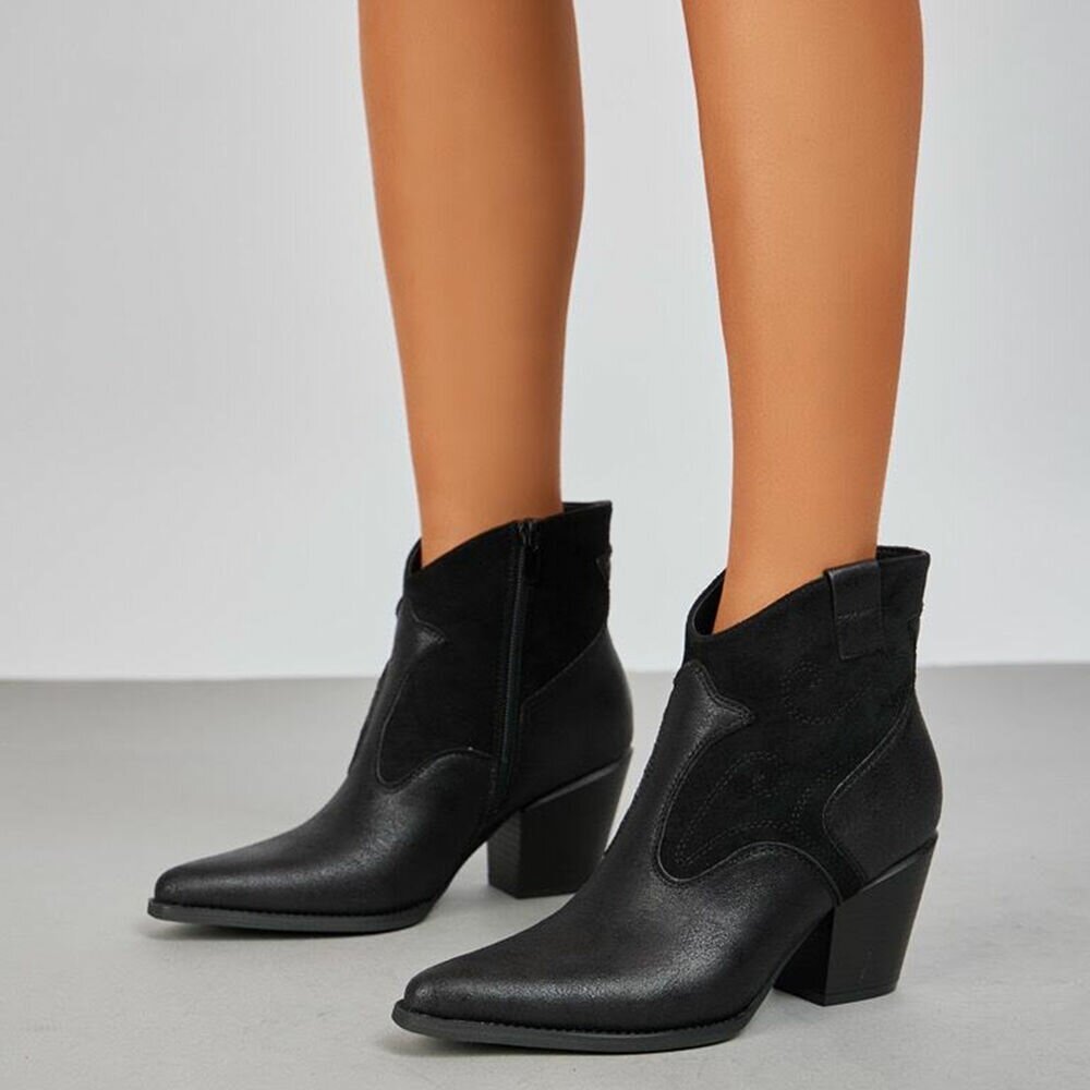 Western- & Cizme Biker - negru dama