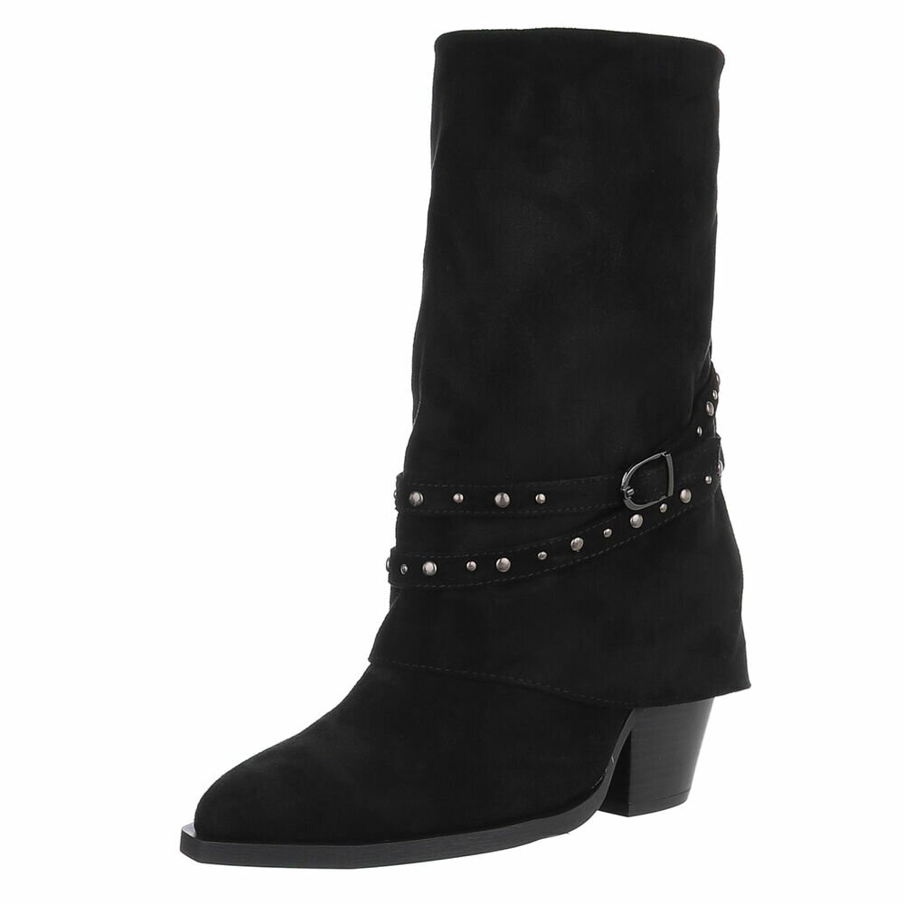 Western- & Cizme Biker - negru dama