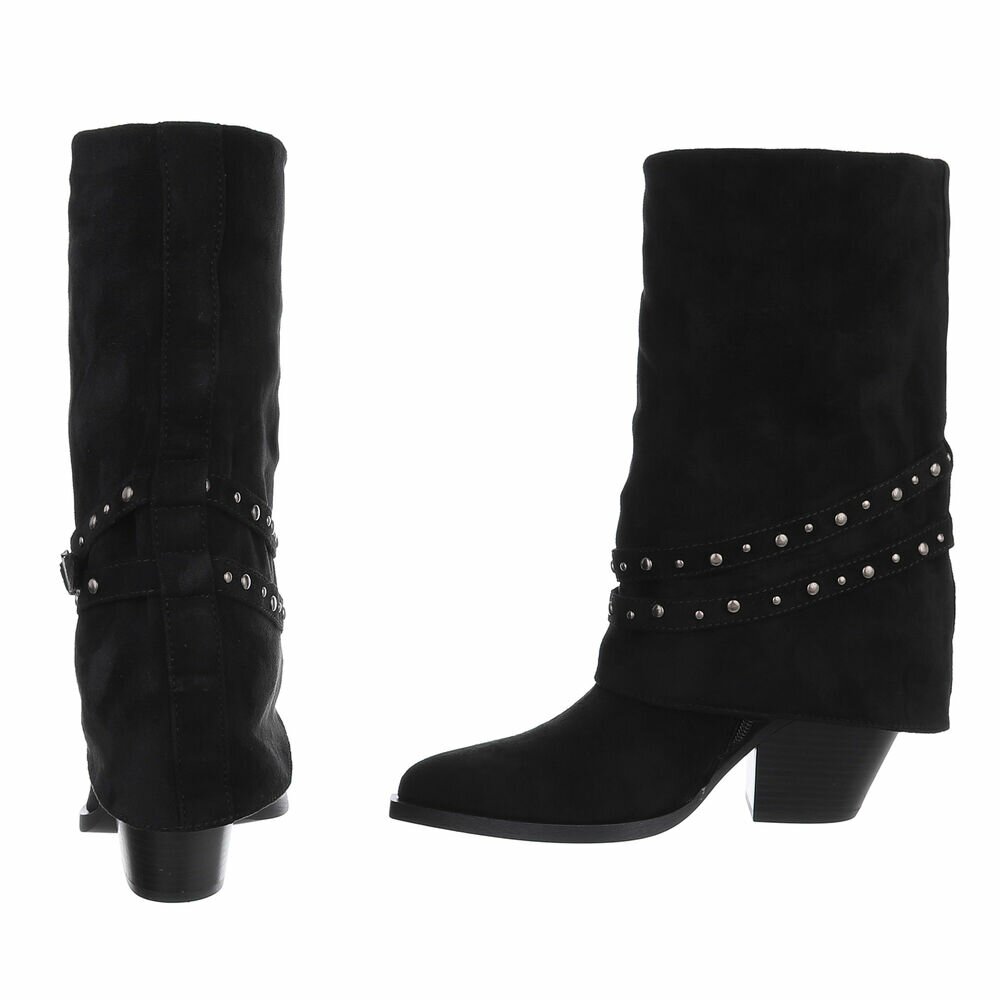 Western- & Cizme Biker - negru dama