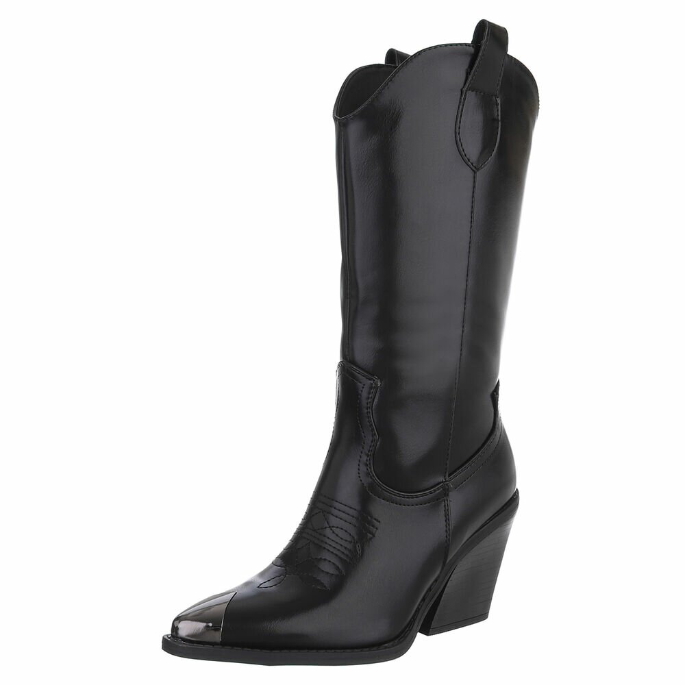 Western- & Cizme Biker - negru dama