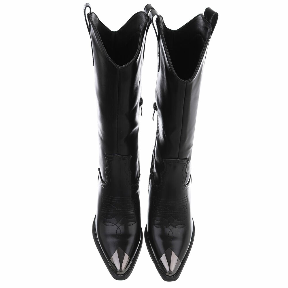 Western- & Cizme Biker - negru dama