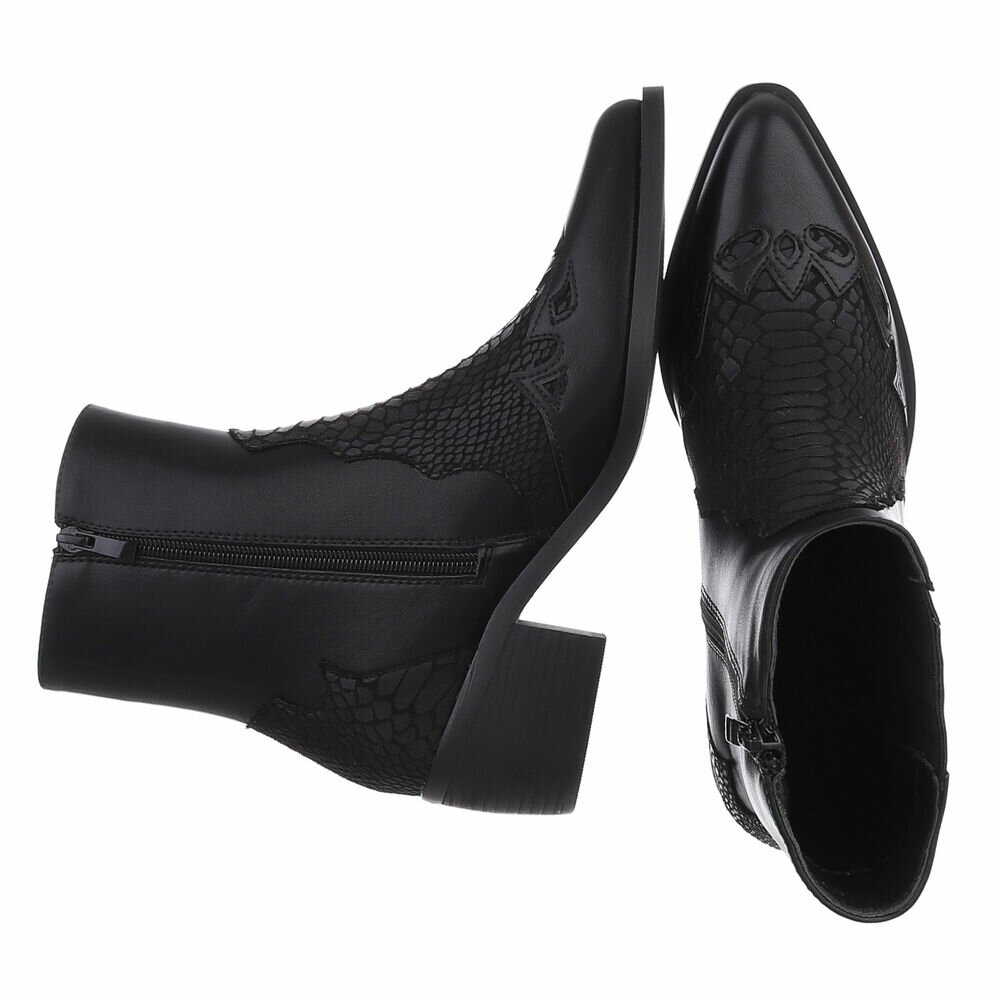 Ciocate toc gros western - negru dama