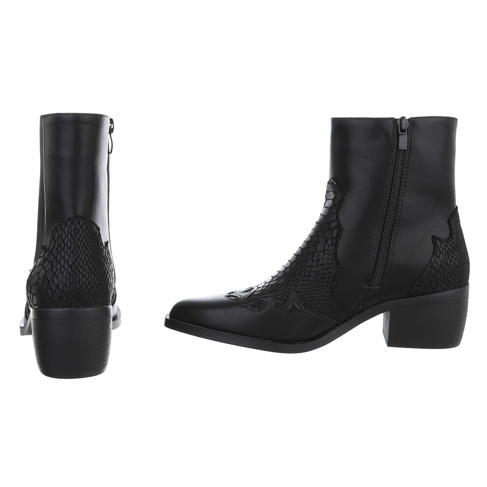 Ciocate toc gros western - negru dama