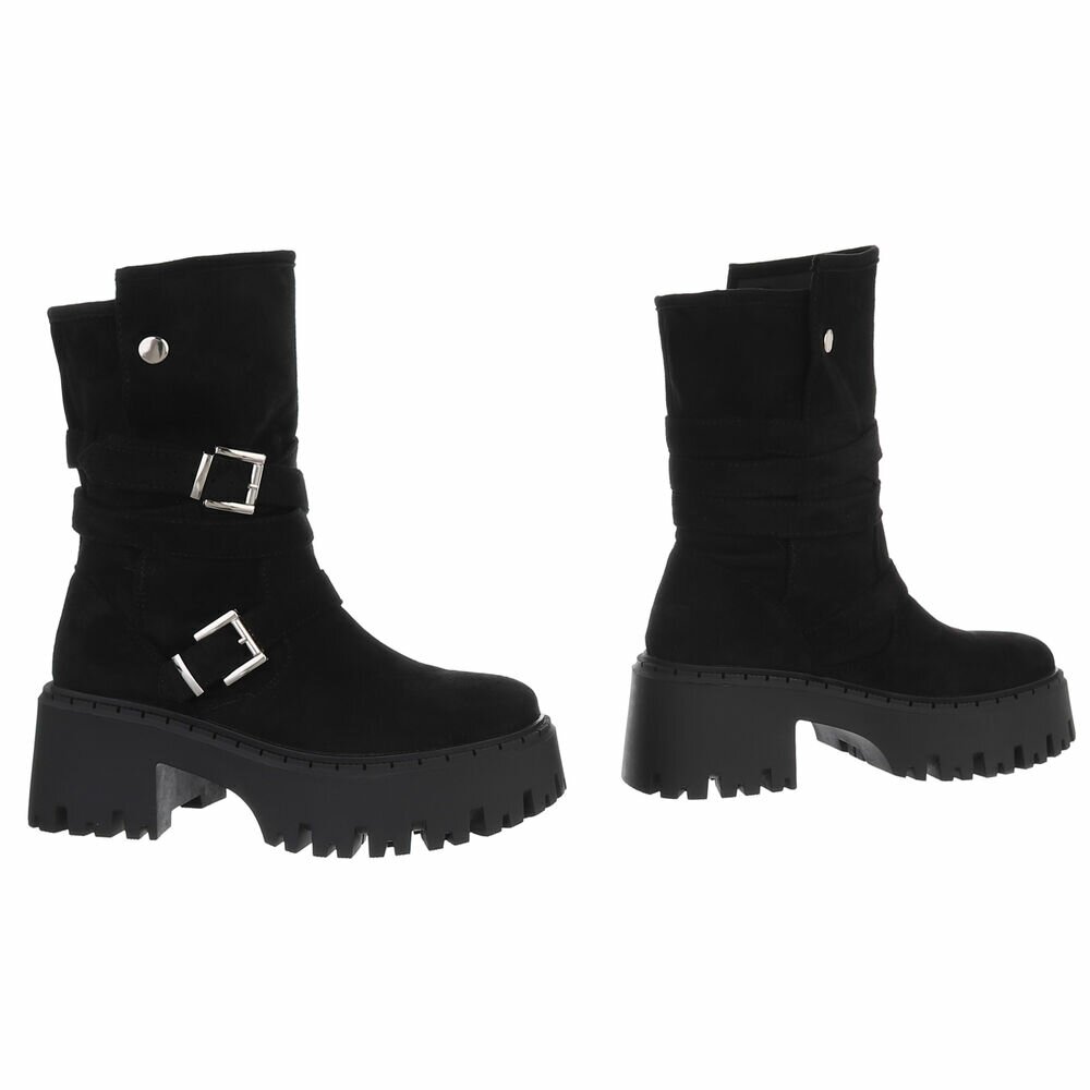 Western- & Cizme Biker - negru dama