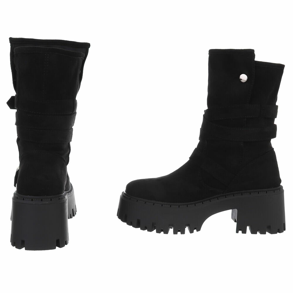 Western- & Cizme Biker - negru dama