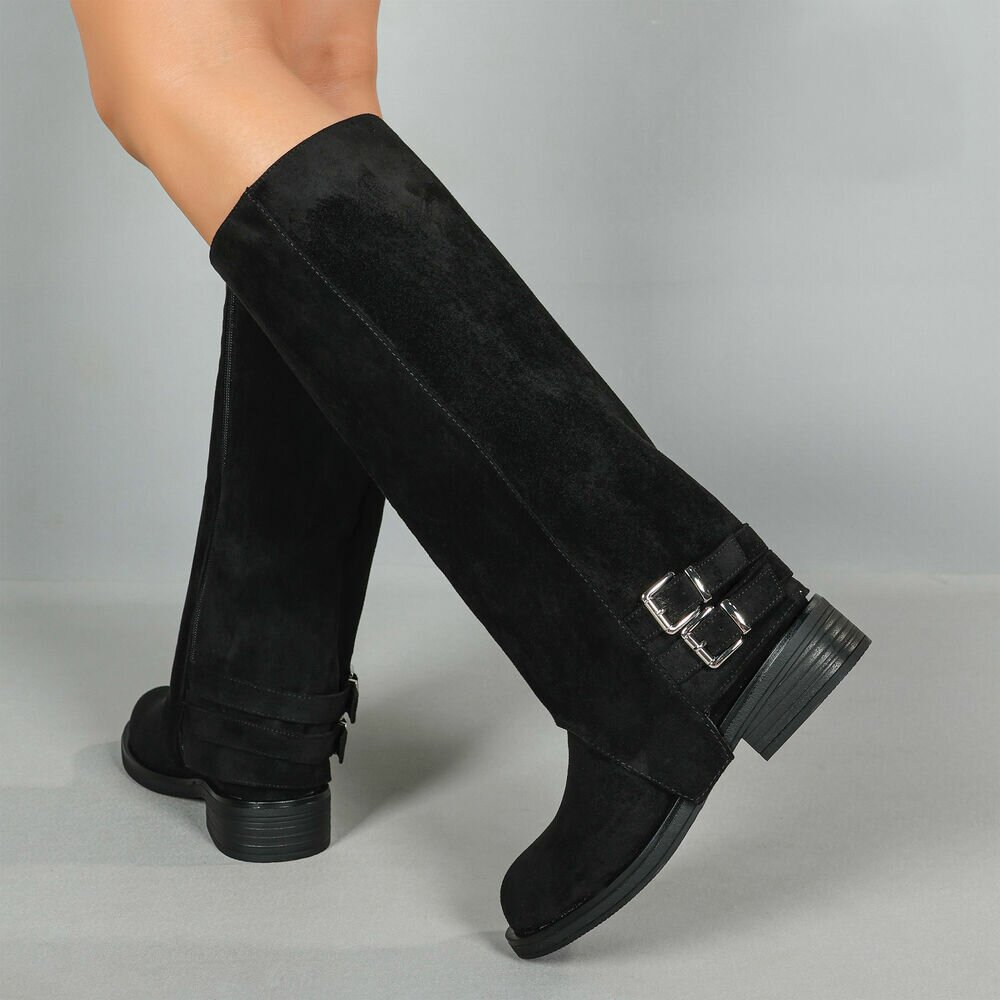 Western- & Cizme Biker - negru dama