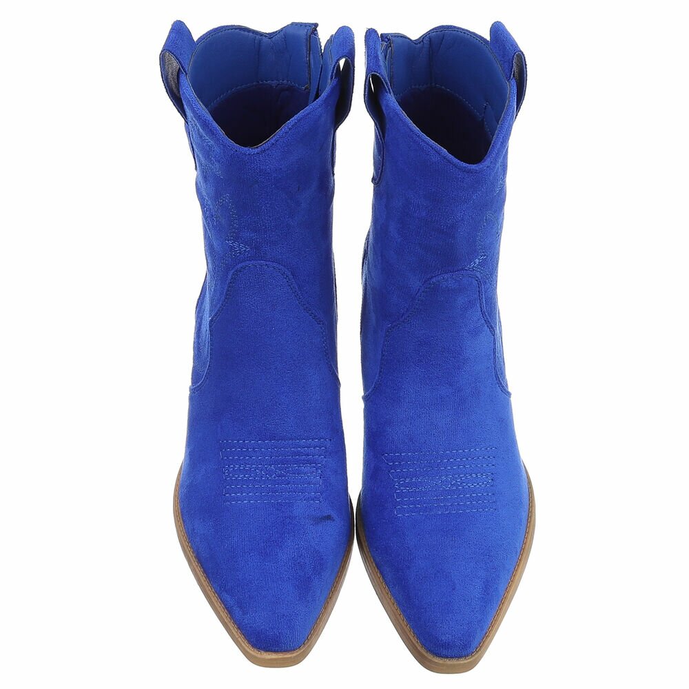 Cizme western toc mic - & Cizme Biker - sapphirebluesuede dama